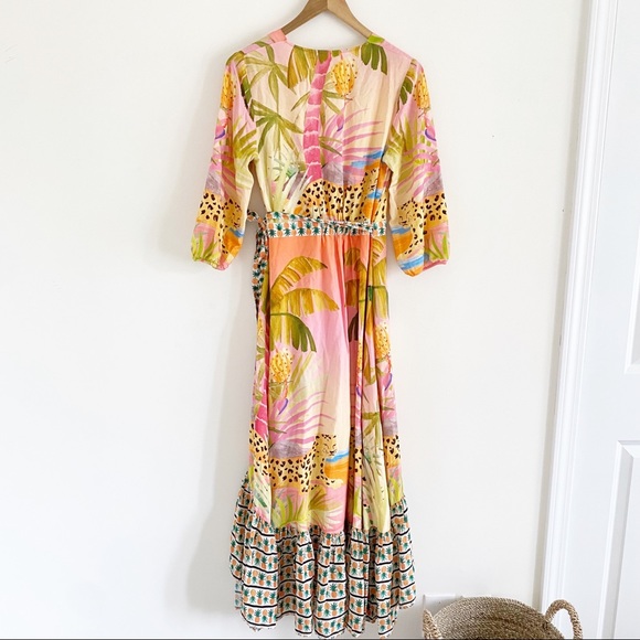 Anthropologie Farm Rio Tropical Wrap Maxi Dress - Picture 8 of 11